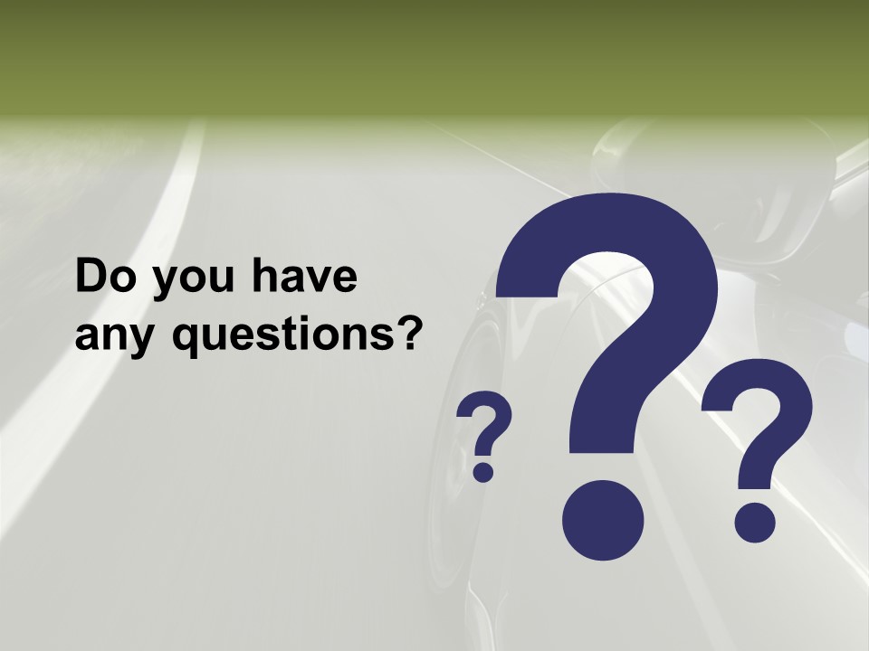 German Turbo Motion PowerPoint Template