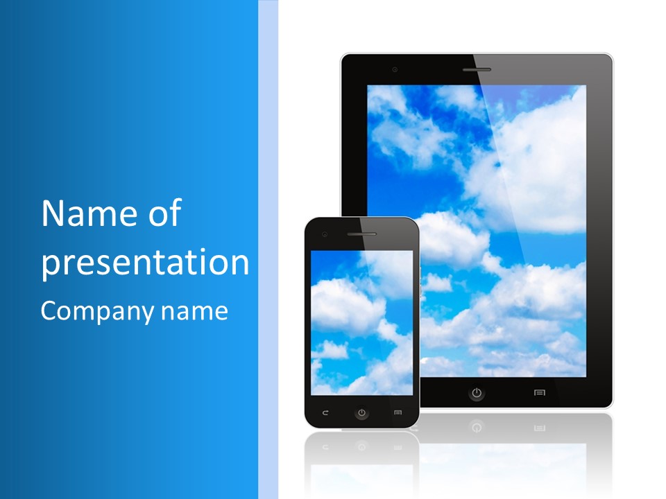 Touchscreen Modern Message PowerPoint Template