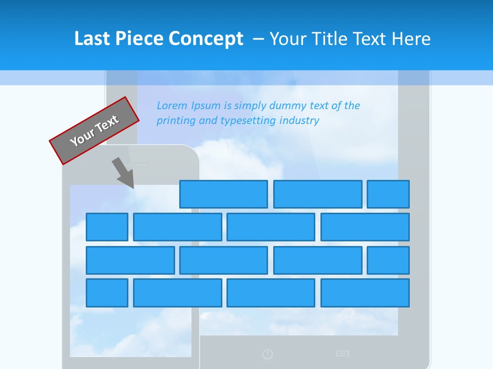 Touchscreen Modern Message PowerPoint Template