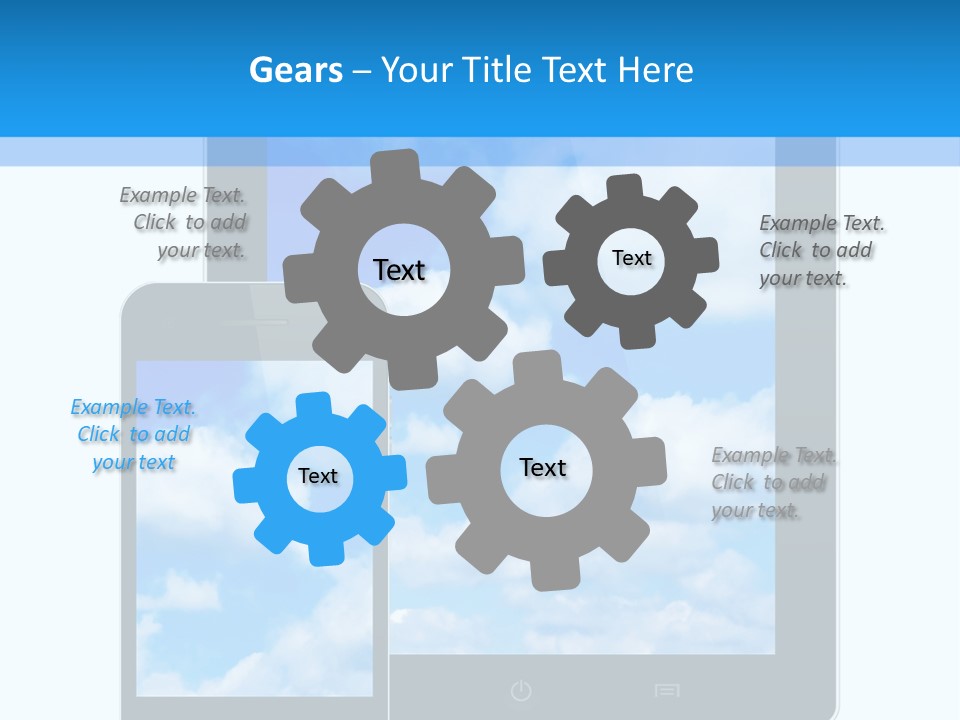 Touchscreen Modern Message PowerPoint Template