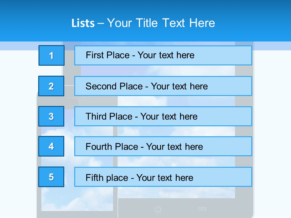 Touchscreen Modern Message PowerPoint Template