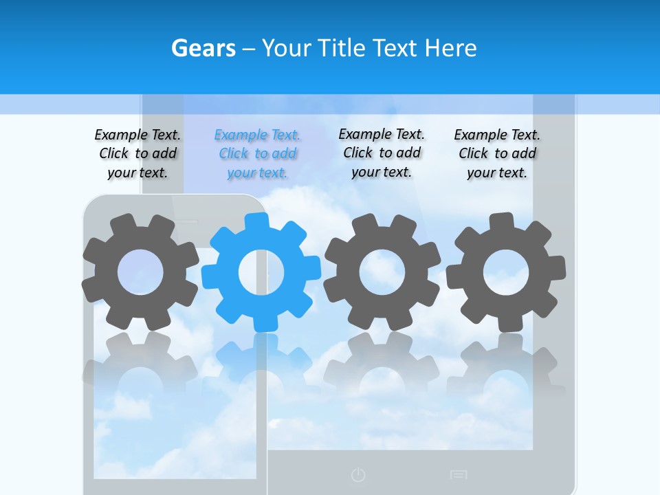 Touchscreen Modern Message PowerPoint Template