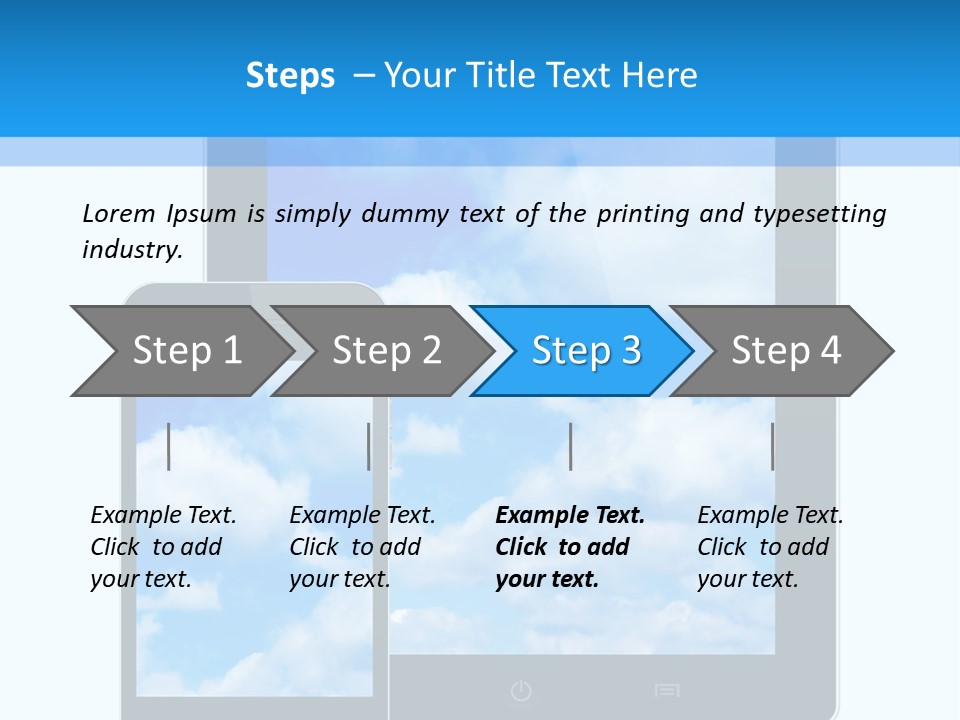Touchscreen Modern Message PowerPoint Template