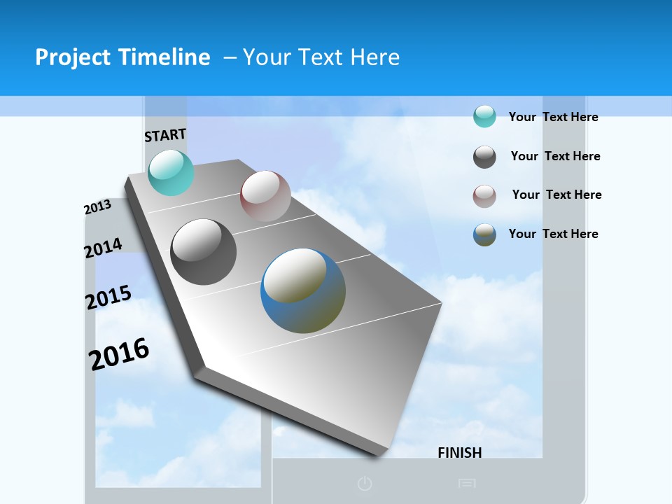Touchscreen Modern Message PowerPoint Template