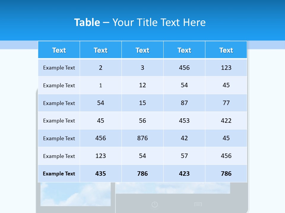 Touchscreen Modern Message PowerPoint Template