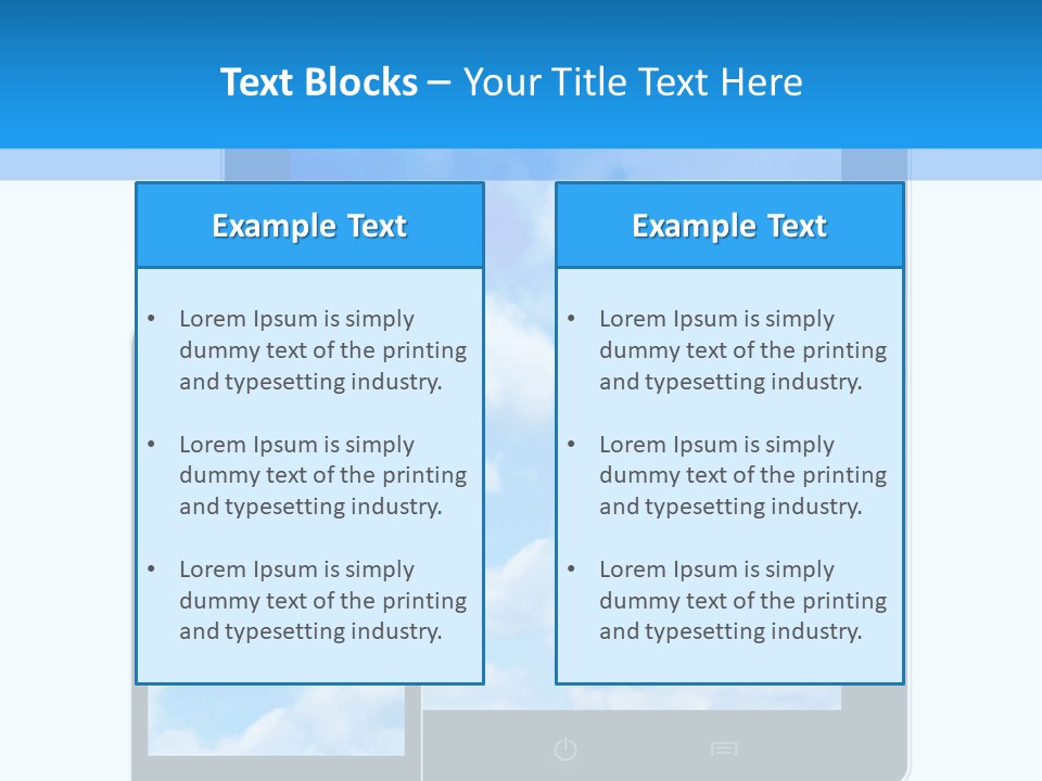 Touchscreen Modern Message PowerPoint Template