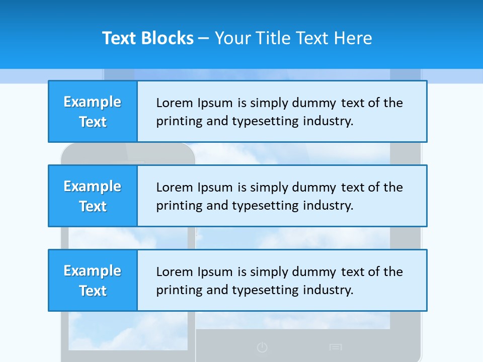 Touchscreen Modern Message PowerPoint Template