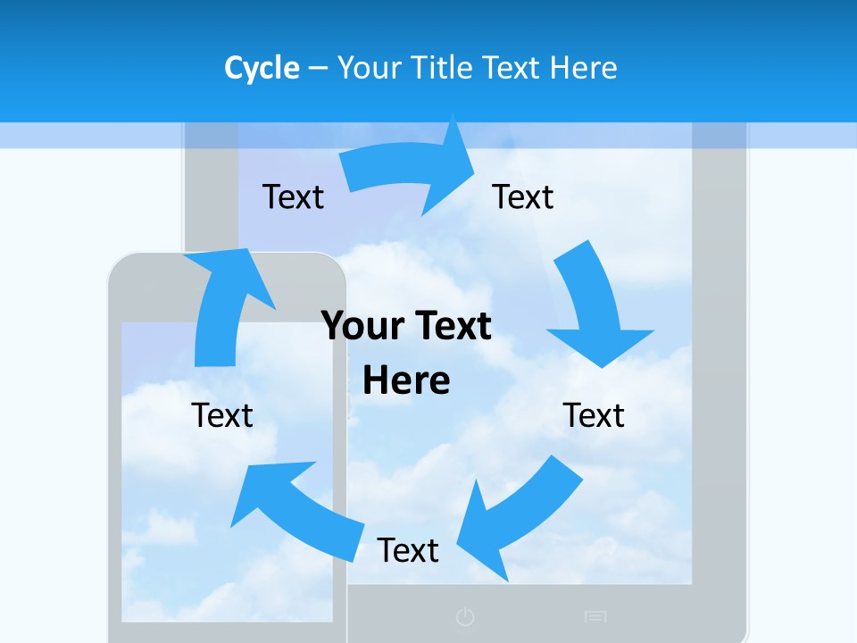 Touchscreen Modern Message PowerPoint Template