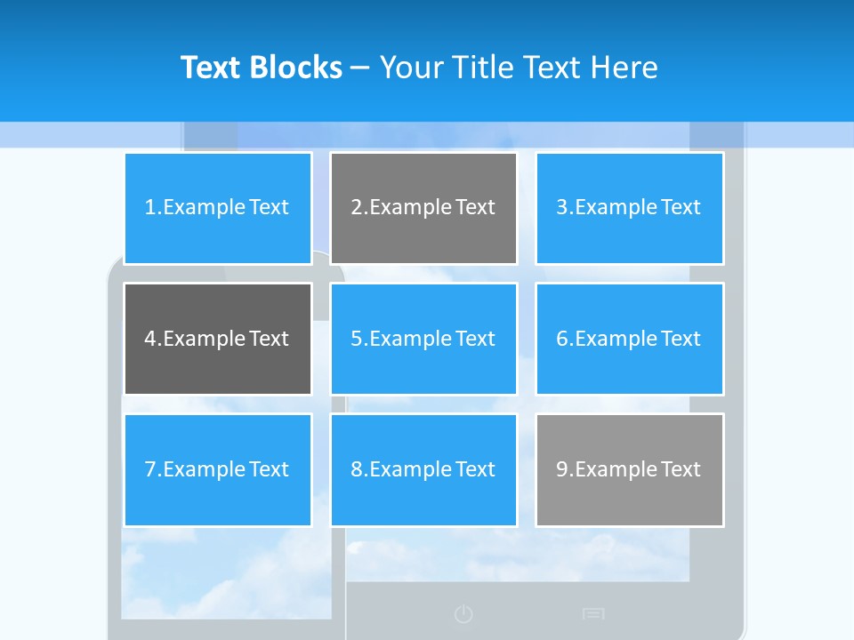 Touchscreen Modern Message PowerPoint Template