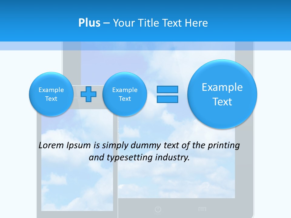 Touchscreen Modern Message PowerPoint Template