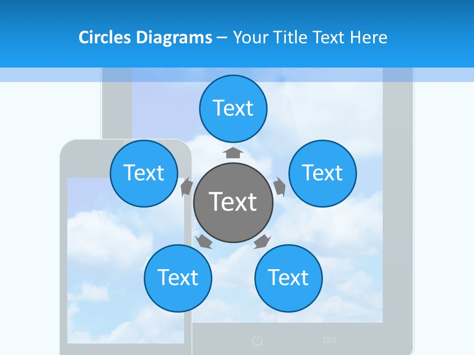 Touchscreen Modern Message PowerPoint Template