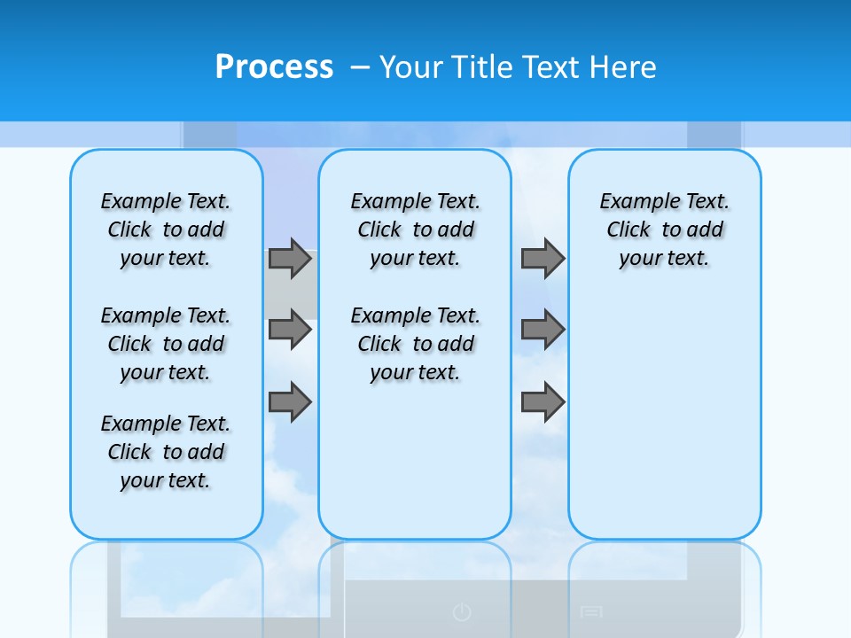 Touchscreen Modern Message PowerPoint Template