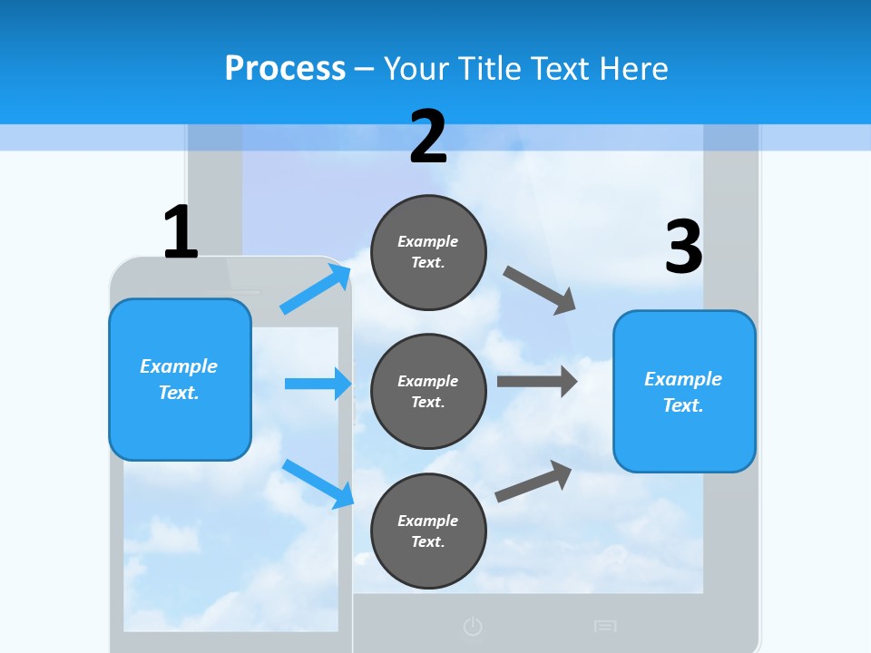 Touchscreen Modern Message PowerPoint Template