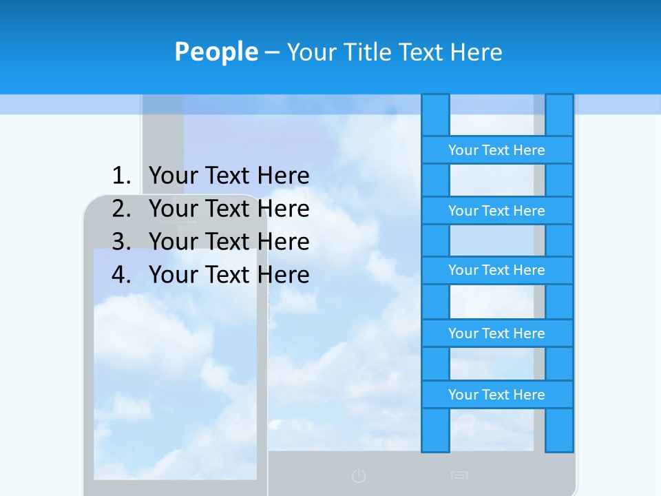 Touchscreen Modern Message PowerPoint Template