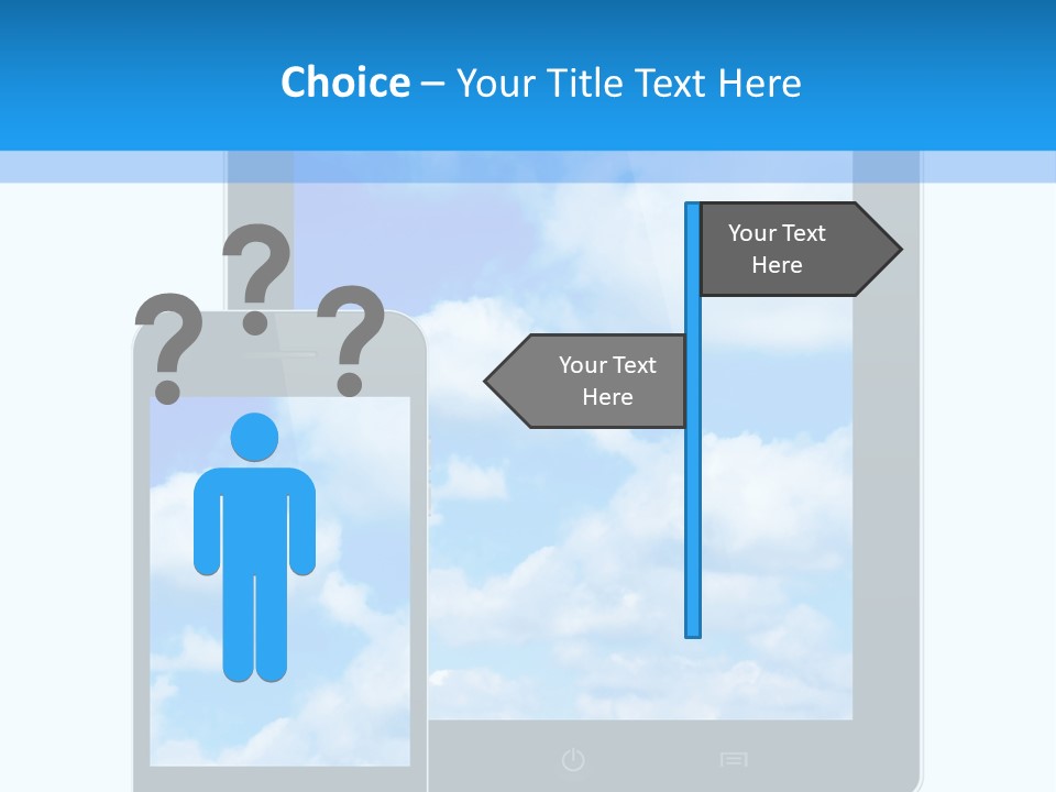Touchscreen Modern Message PowerPoint Template