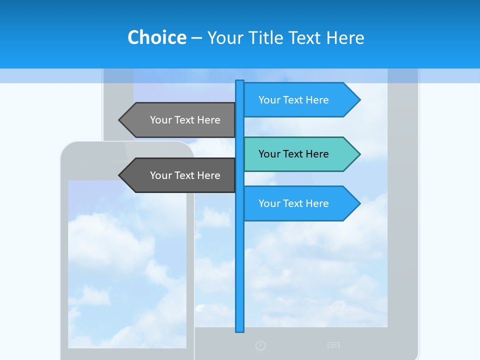 Touchscreen Modern Message PowerPoint Template