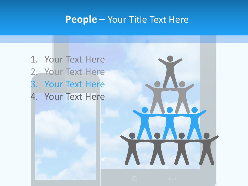 Touchscreen Modern Message PowerPoint Template