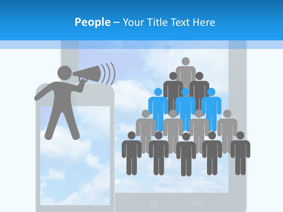 Touchscreen Modern Message PowerPoint Template