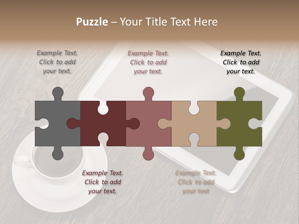 Pad Examining Desktop PowerPoint Template