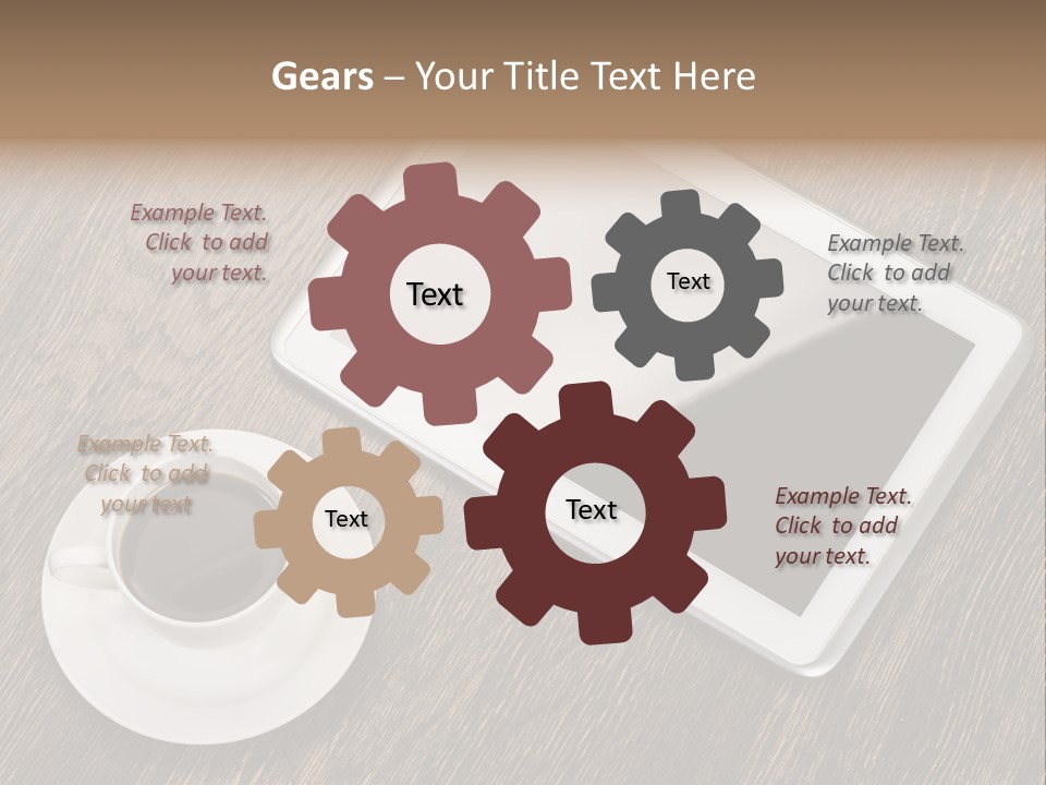Pad Examining Desktop PowerPoint Template