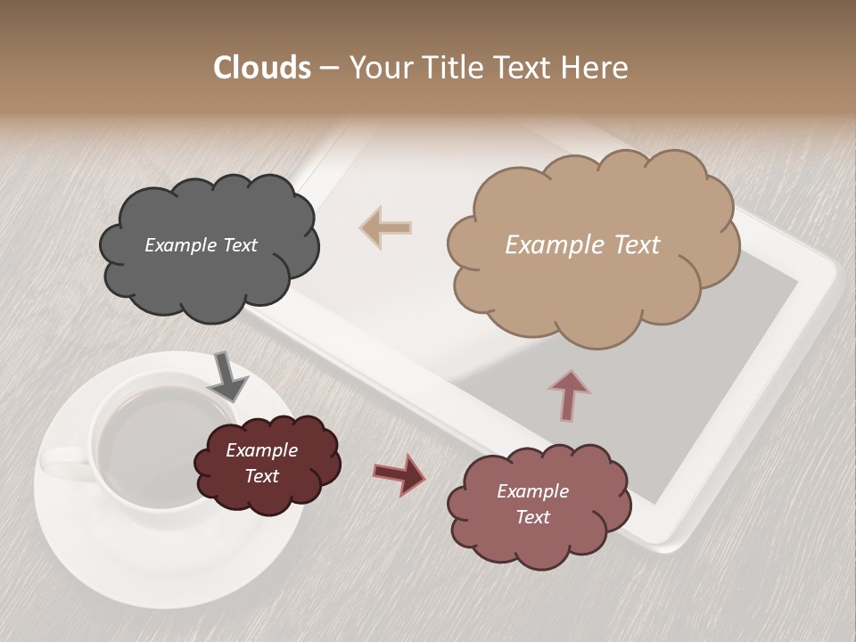 Pad Examining Desktop PowerPoint Template