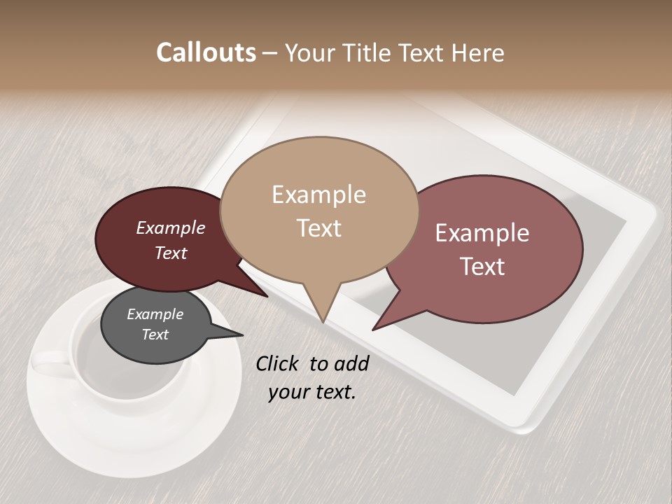 Pad Examining Desktop PowerPoint Template