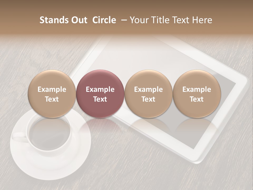 Pad Examining Desktop PowerPoint Template