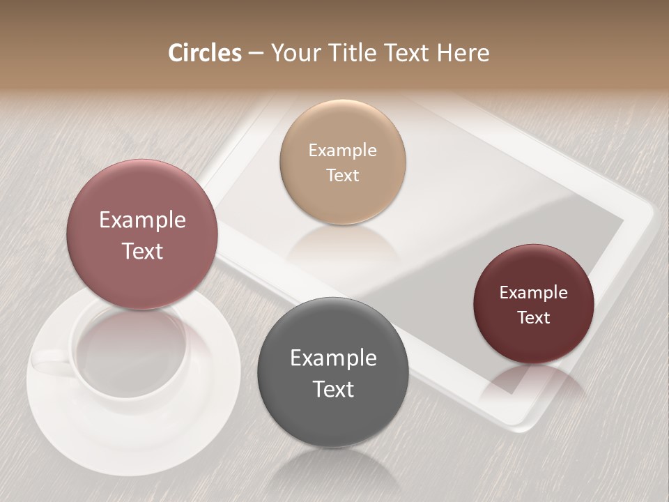 Pad Examining Desktop PowerPoint Template