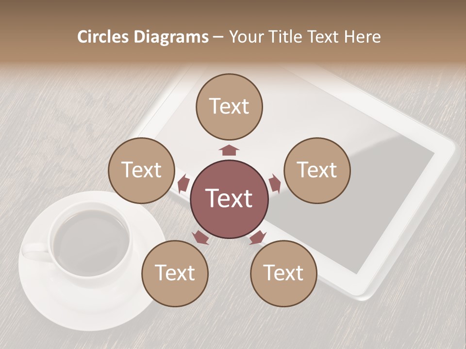 Pad Examining Desktop PowerPoint Template