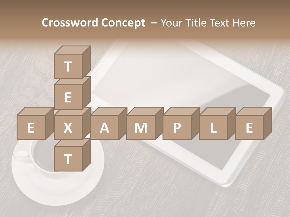 Pad Examining Desktop PowerPoint Template