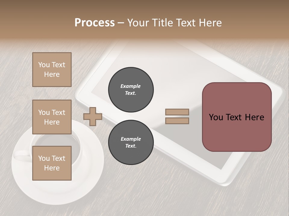Pad Examining Desktop PowerPoint Template