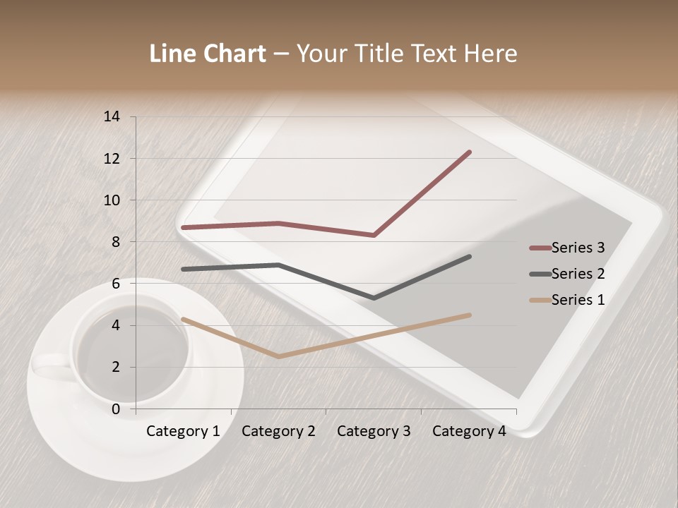 Pad Examining Desktop PowerPoint Template