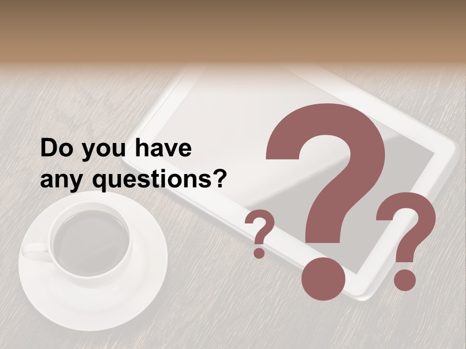 Pad Examining Desktop PowerPoint Template