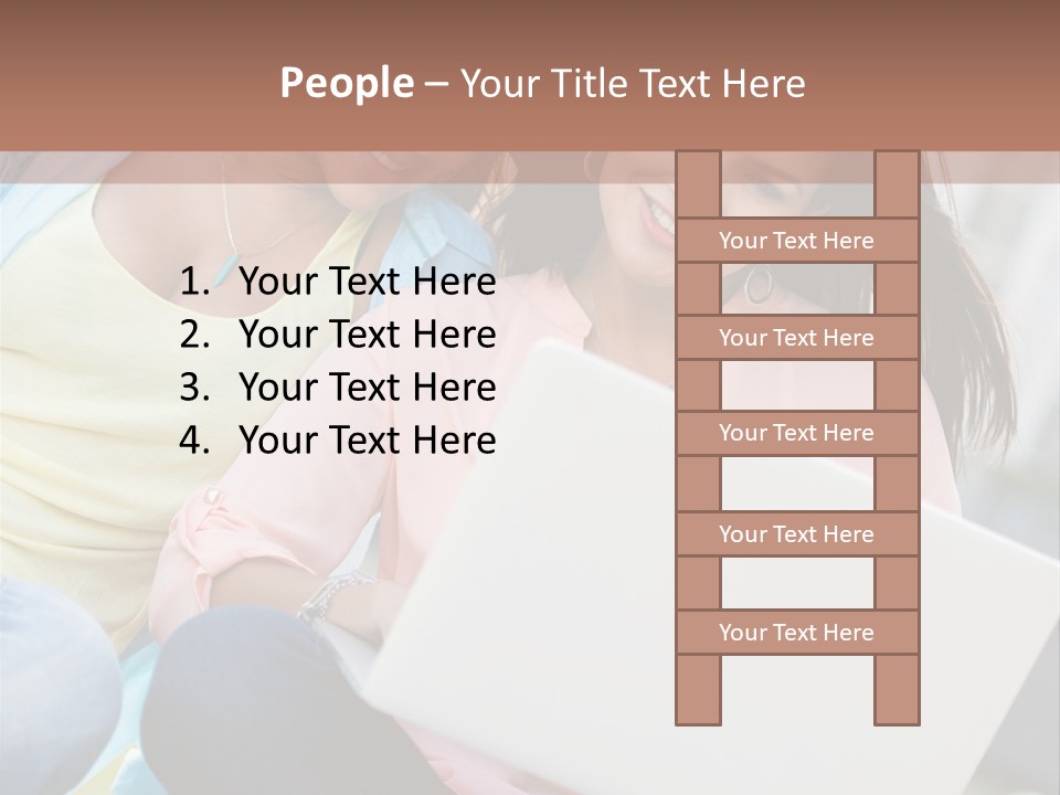 Joyful Lifestyle Adults PowerPoint Template
