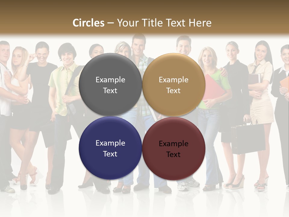 Group Student Isolated PowerPoint Template