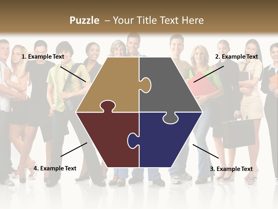 Group Student Isolated PowerPoint Template