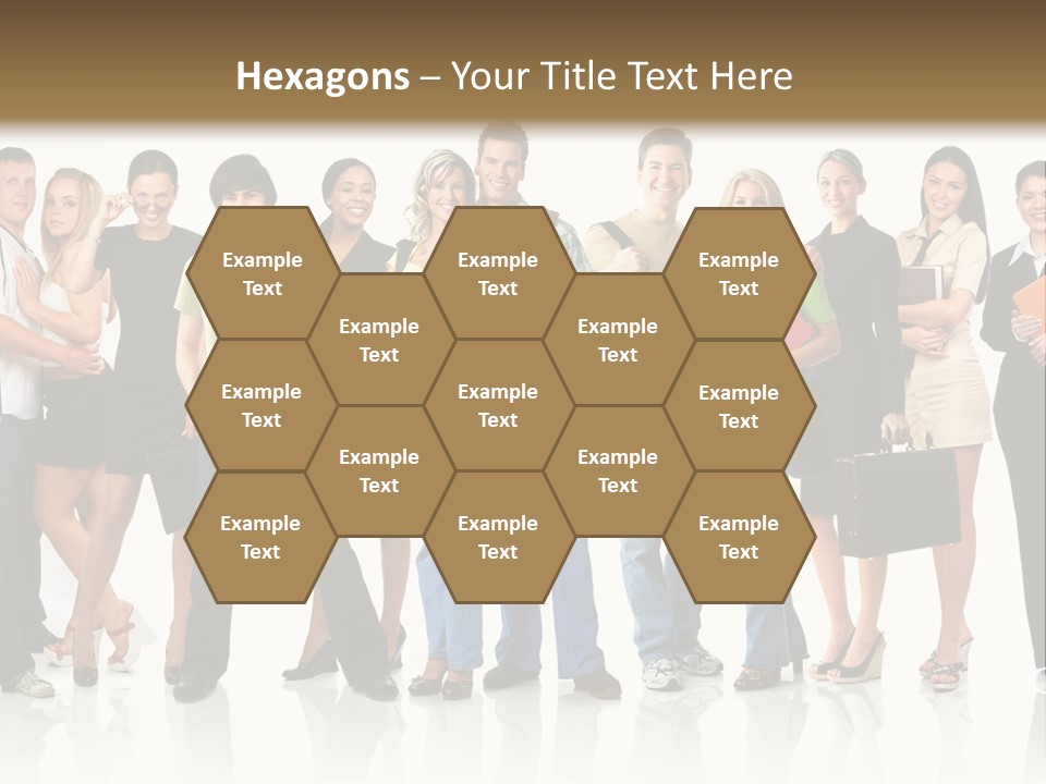 Group Student Isolated PowerPoint Template