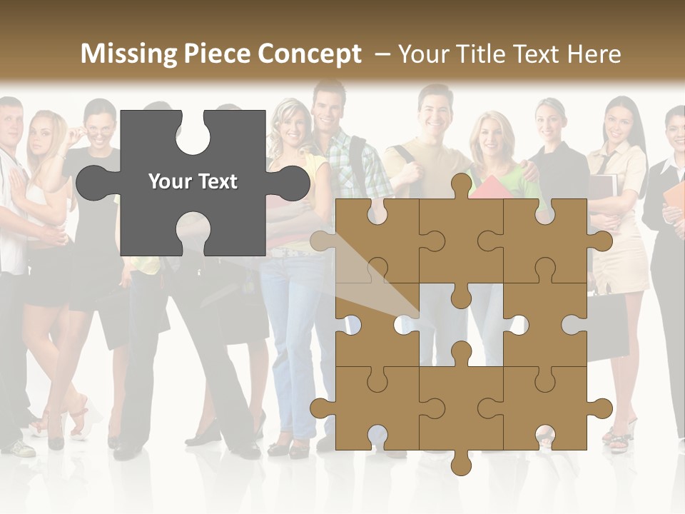 Group Student Isolated PowerPoint Template