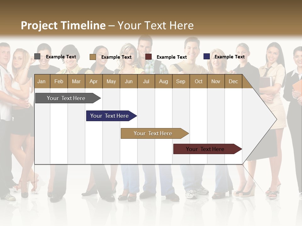Group Student Isolated PowerPoint Template