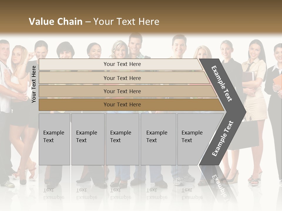 Group Student Isolated PowerPoint Template