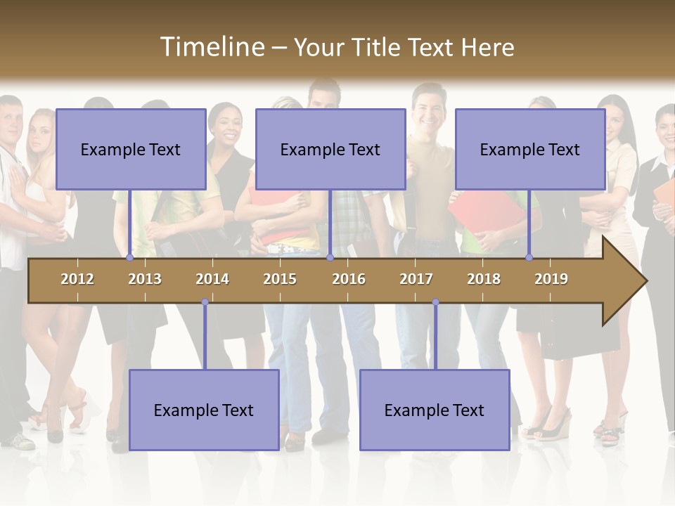 Group Student Isolated PowerPoint Template