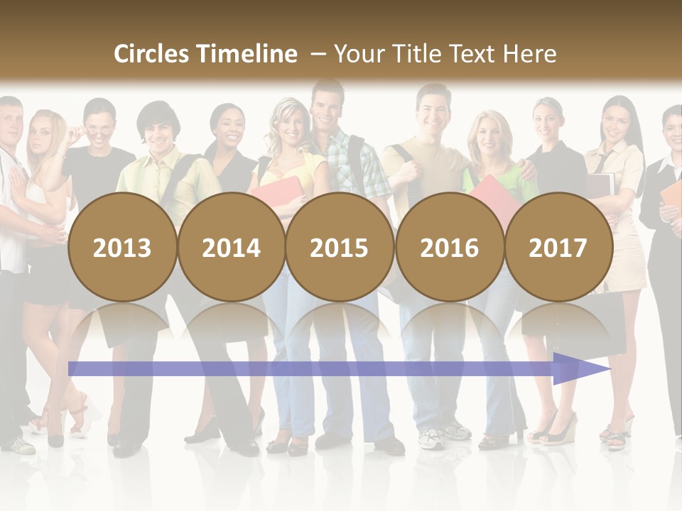 Group Student Isolated PowerPoint Template