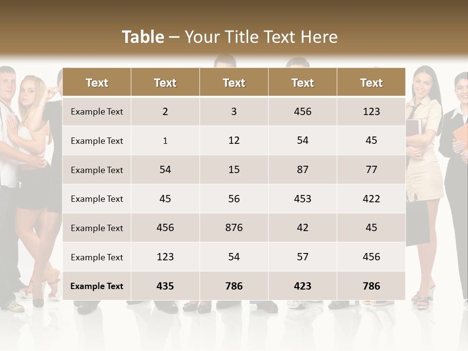 Group Student Isolated PowerPoint Template