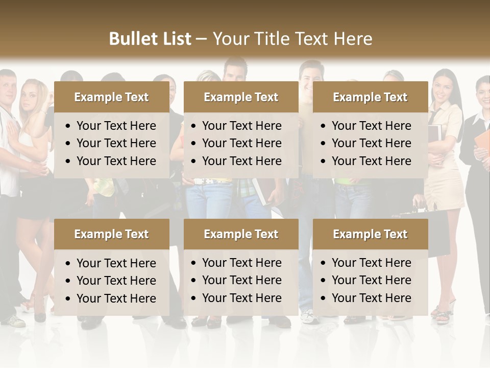 Group Student Isolated PowerPoint Template