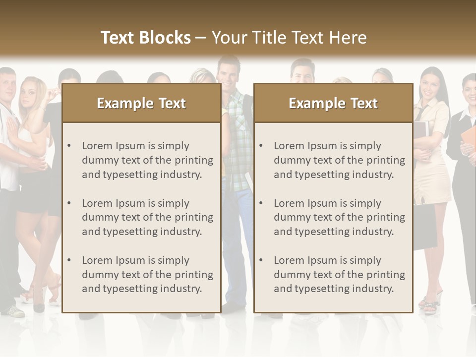 Group Student Isolated PowerPoint Template