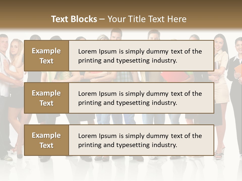 Group Student Isolated PowerPoint Template