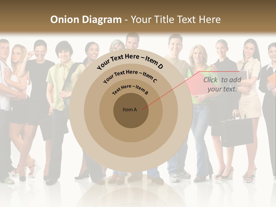 Group Student Isolated PowerPoint Template