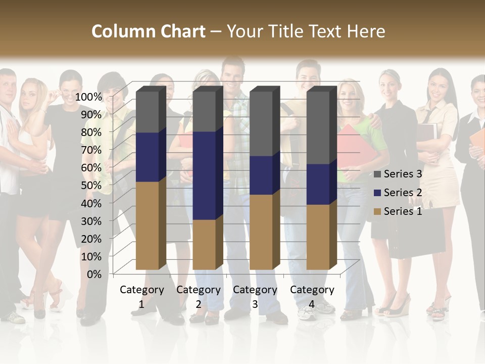 Group Student Isolated PowerPoint Template