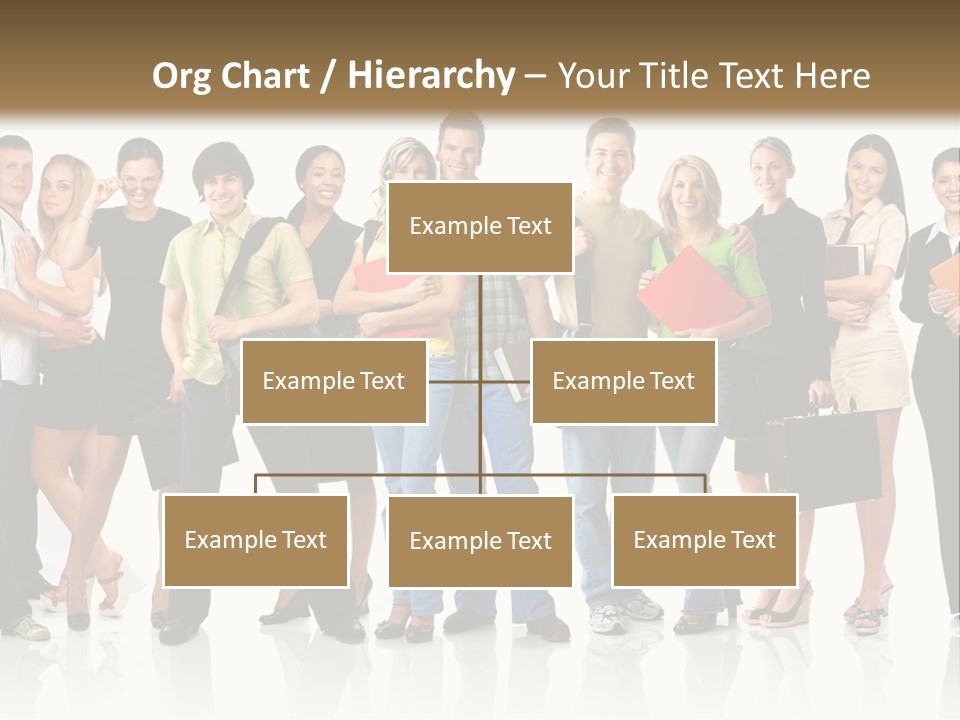 Group Student Isolated PowerPoint Template