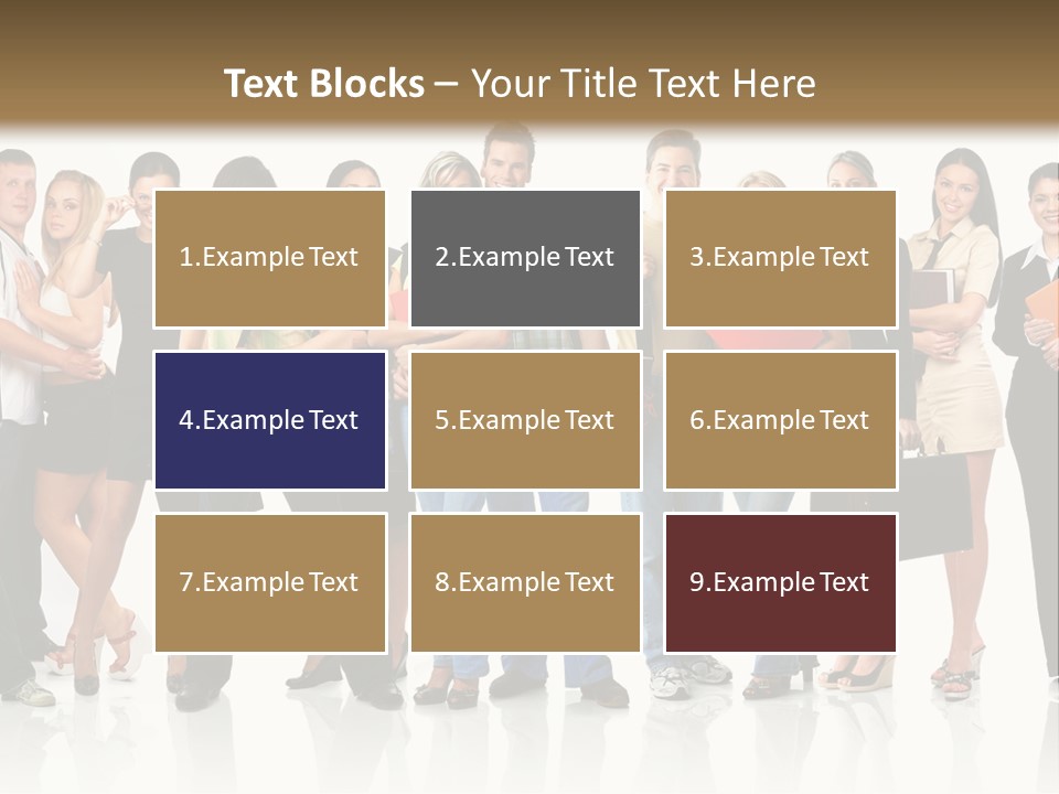 Group Student Isolated PowerPoint Template